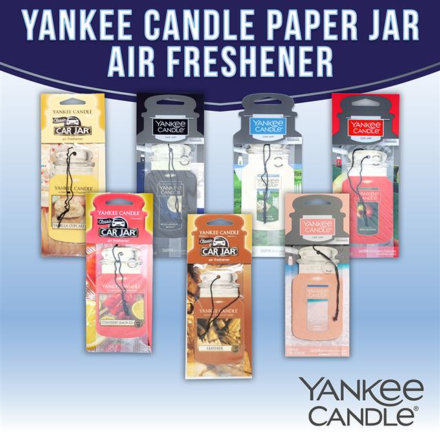 Yankee Candle Paper Air Fresheners for Car Wash Retail Stores