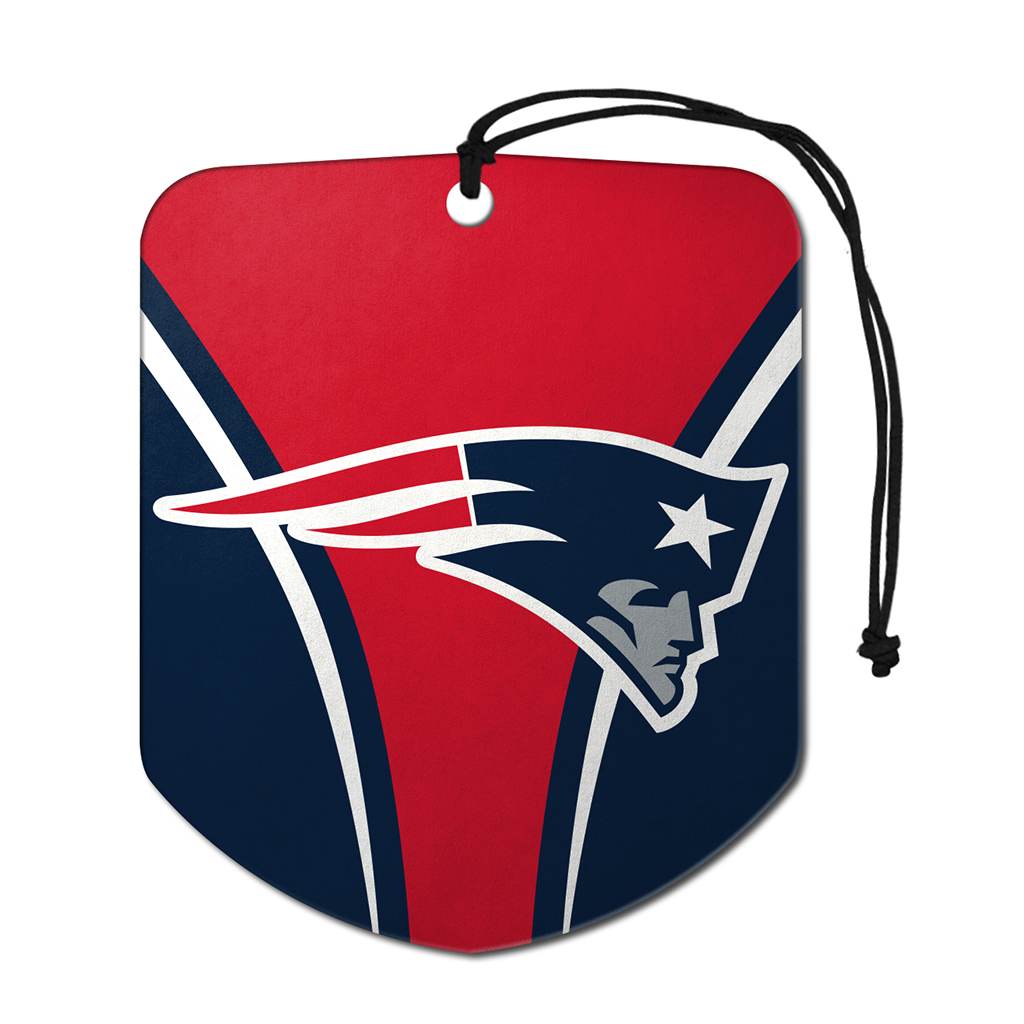 Sports Team Paper Air Freshener 2 Pack - New England Patriots CASE PACK 12