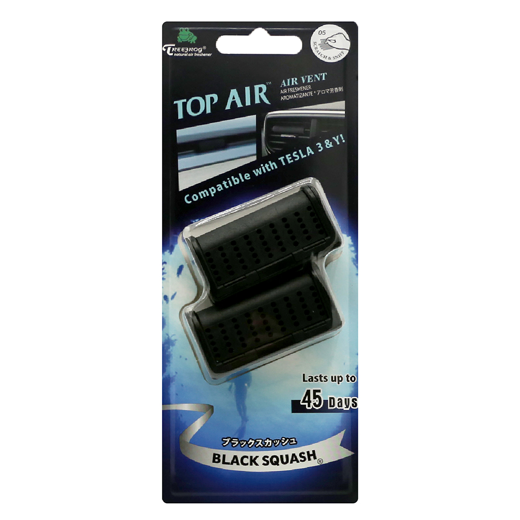 Treefrog Top Air Vent Air Freshener - Black Squash CASE PACK 6
