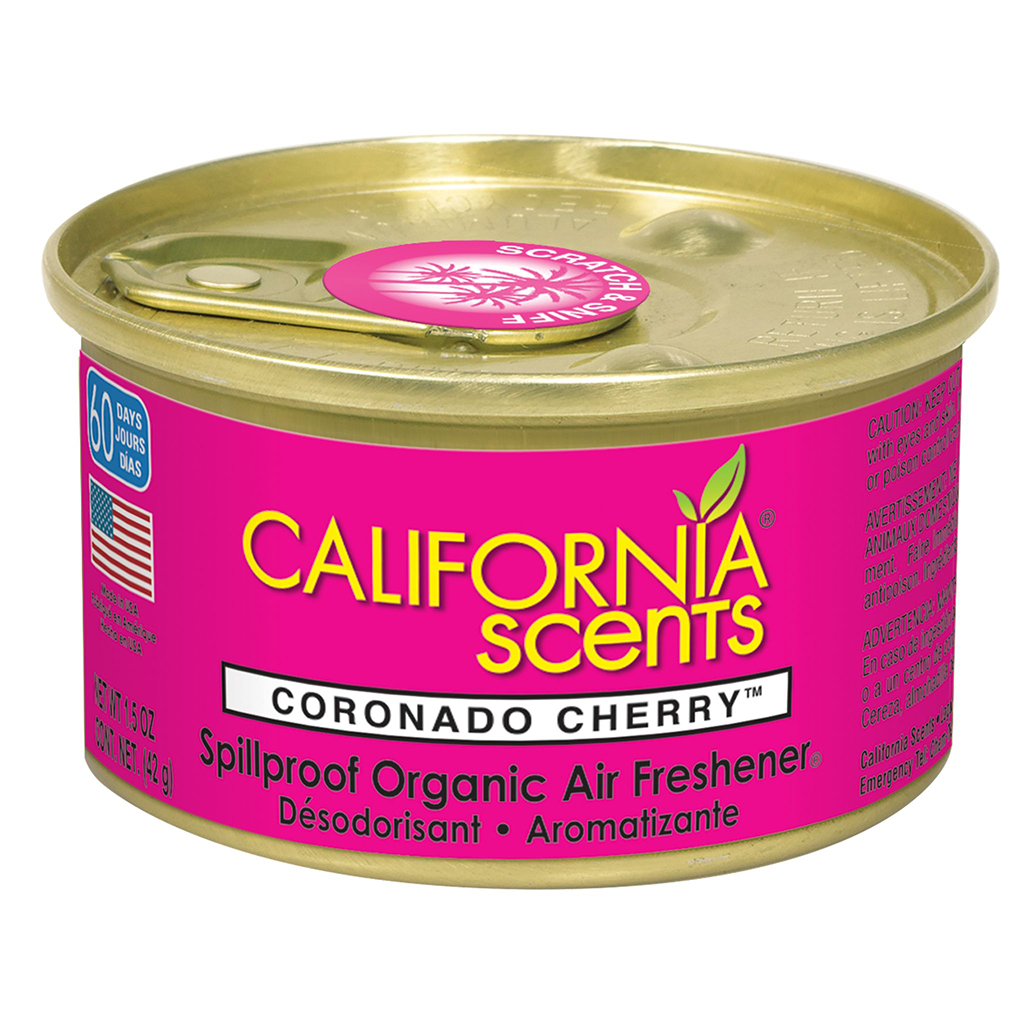  Car Scents air-fresheners display, 12 pcs - Coronado cherry Air  fresheners made from 100% fine organic essences and packaged in recyclable  aluminum cans. Just open the can, place it wherever you