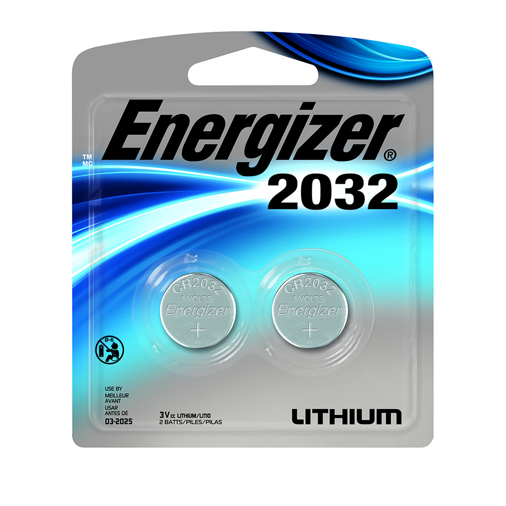 Energizer 2032 Remote Entry Battery 2 Pack CASE PACK 12