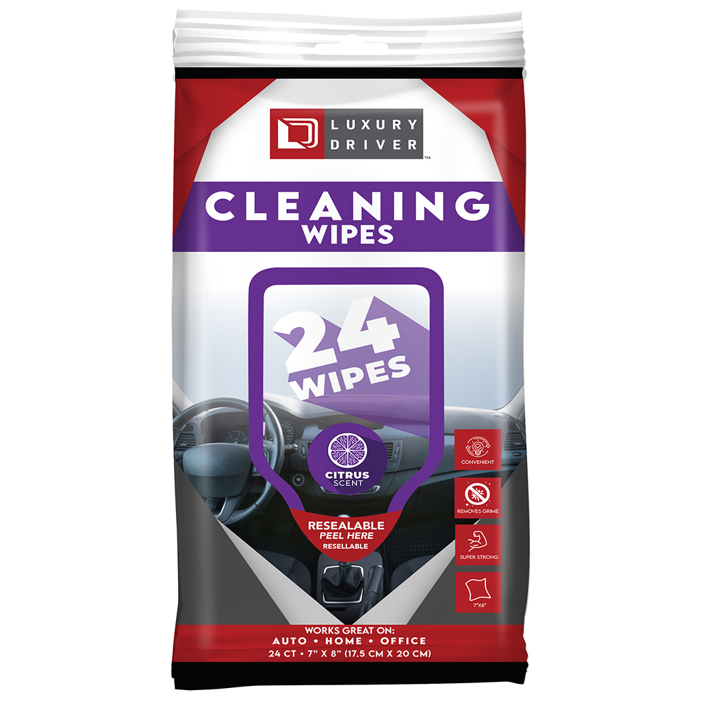 DRIVER'S CHOICE AUTOMBILE CAR GLASS WIPES 30 COUNT