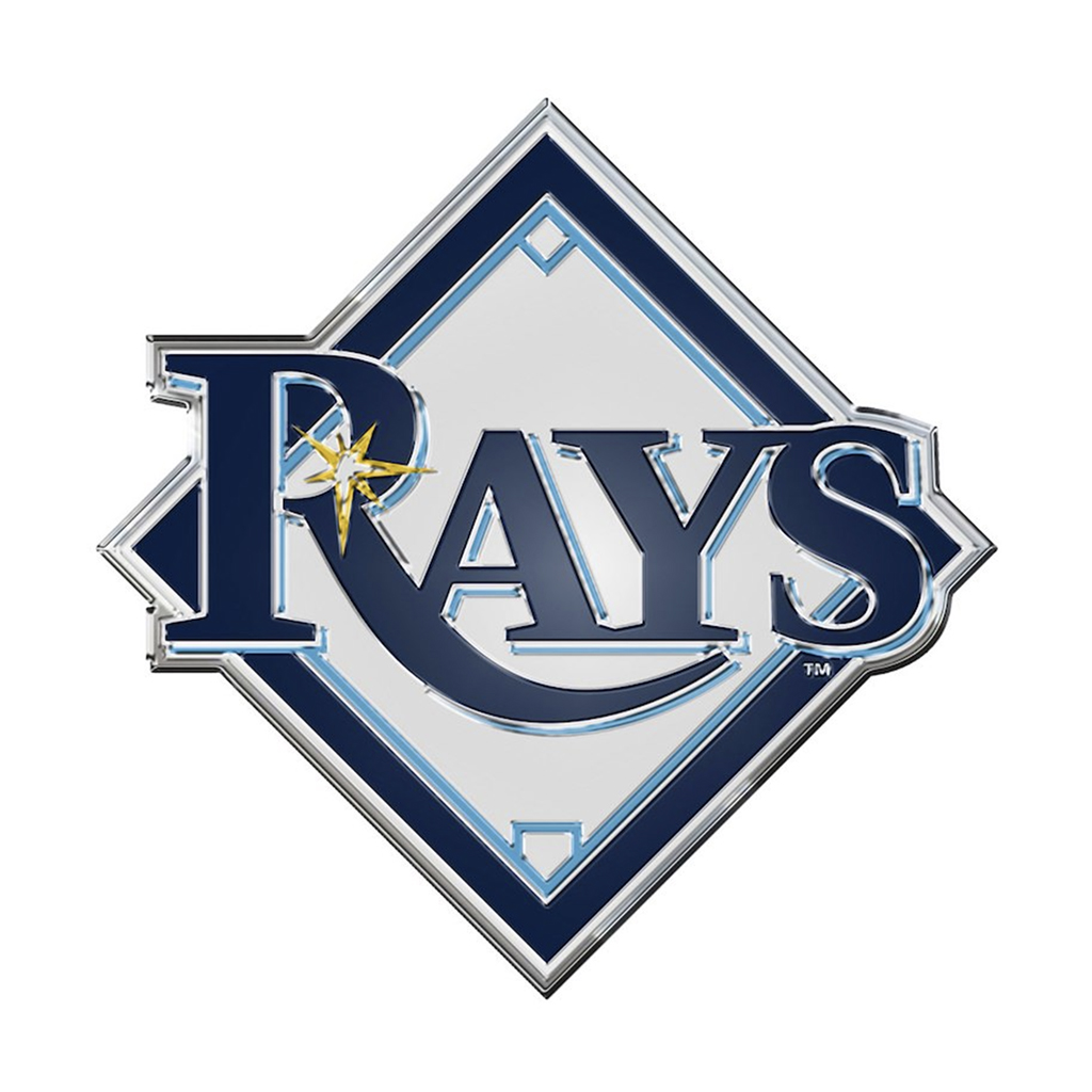 Tampa Bay Rays Team Logo Chrome Auto Emblem – Heads and Tails