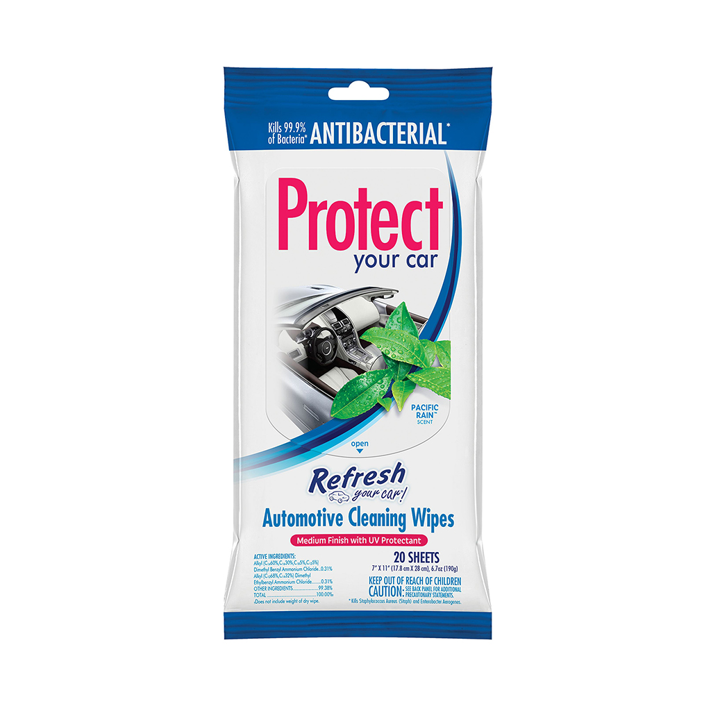 Ryc Antibacterial Protectant 20Ct Large Pouch Wipes - Pacific Rain CASE PACK 6