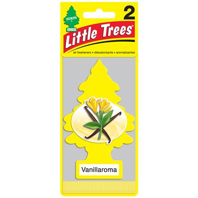 Little Trees Vanilla Hanging Car Air Freshener 2 Pack