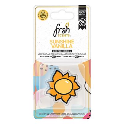 FRSH Sun Inflatable 3D Vent Clip - Sunshine Vanilla CASE PACK 24