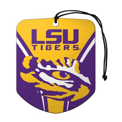 Sports Team Paper Air Freshener 2 Pack - LSU Tigers CASE PACK 12