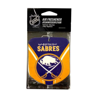 Sports Team Paper Air Freshener 2 Pack - Buffalo Sabres CASE PACK 12