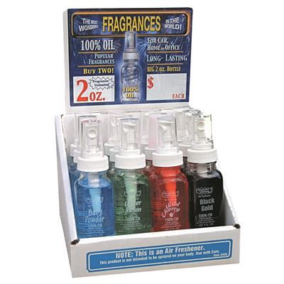 100% Oil Spray Air Fresheners 2 Ounce Bottle - New Car CASE PACK 12
