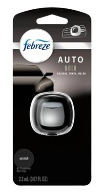 Febreze Auto Vent Air Freshener - Noir CASE PACK 4