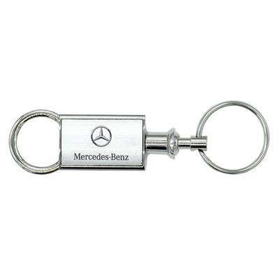 Bulk Brown Beaded Wrislet Mercedes Keychain With Box Portable