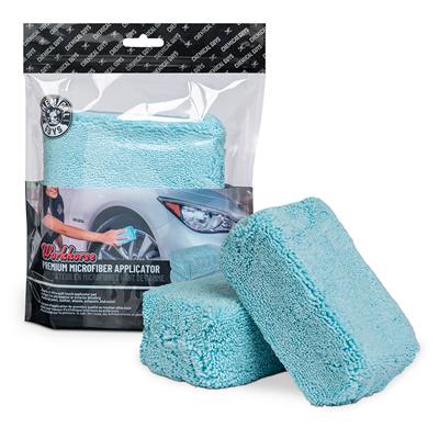 Chemical Guys Premium Grade Microfiber Applicators - Blue CASE PACK 6